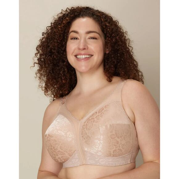 Playtex NEW (Open Bag) Size 42B Cafe Au Lait 18 Hour Comfort Strap Wirefree Bra - Picture 1 of 10